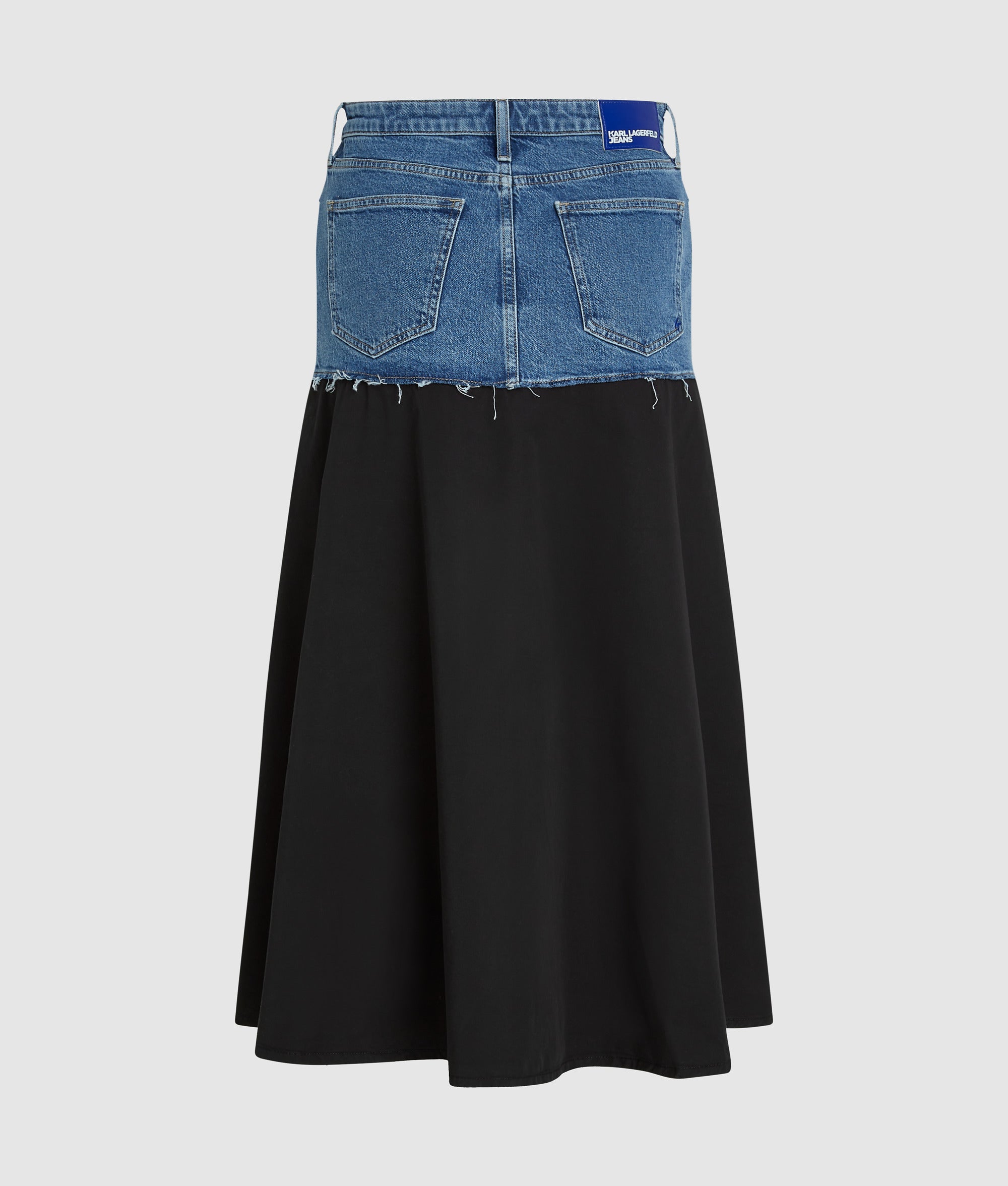 Denim Paneel Maxi rok