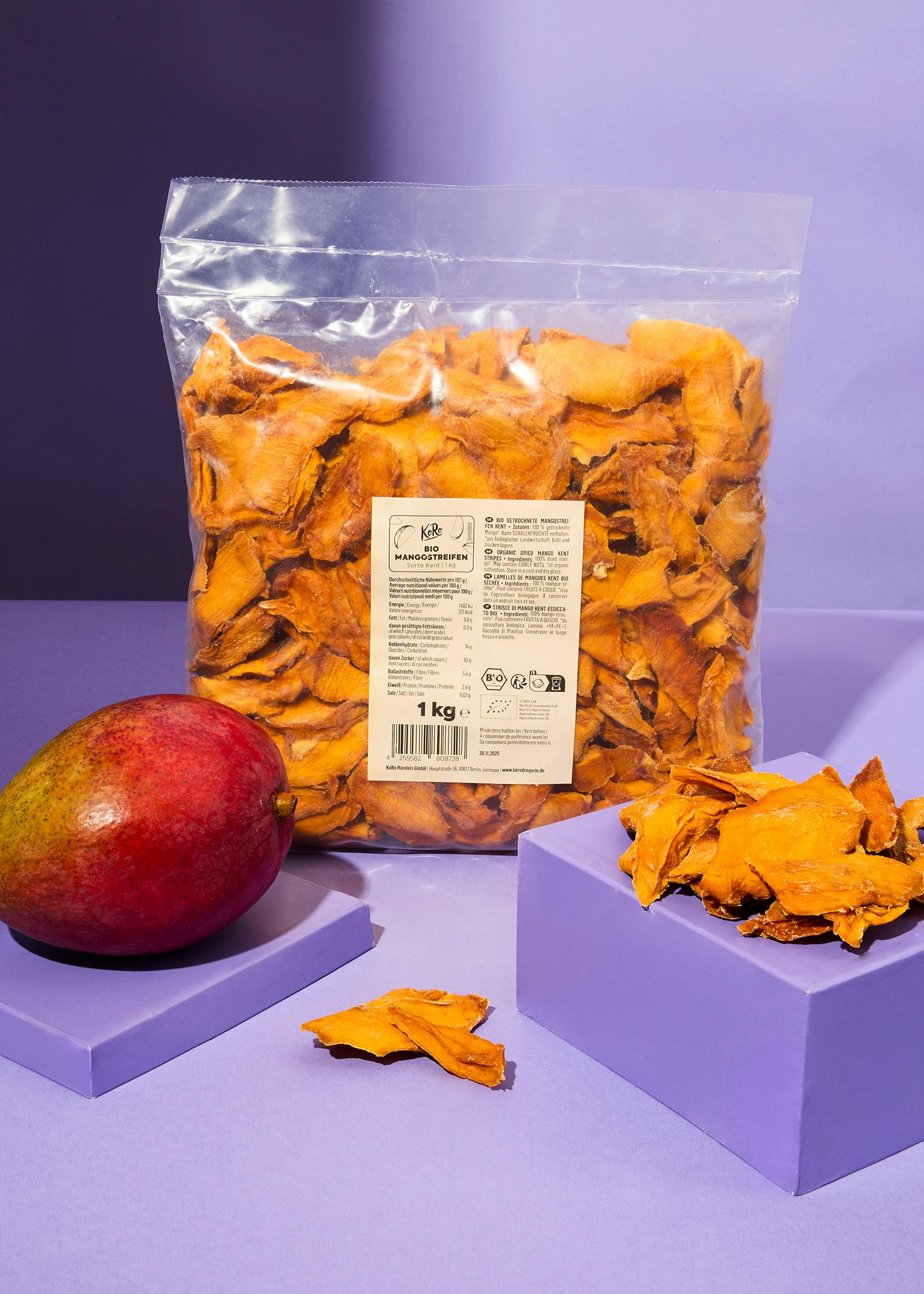 Bio Mangostreifen Kent 1 kg