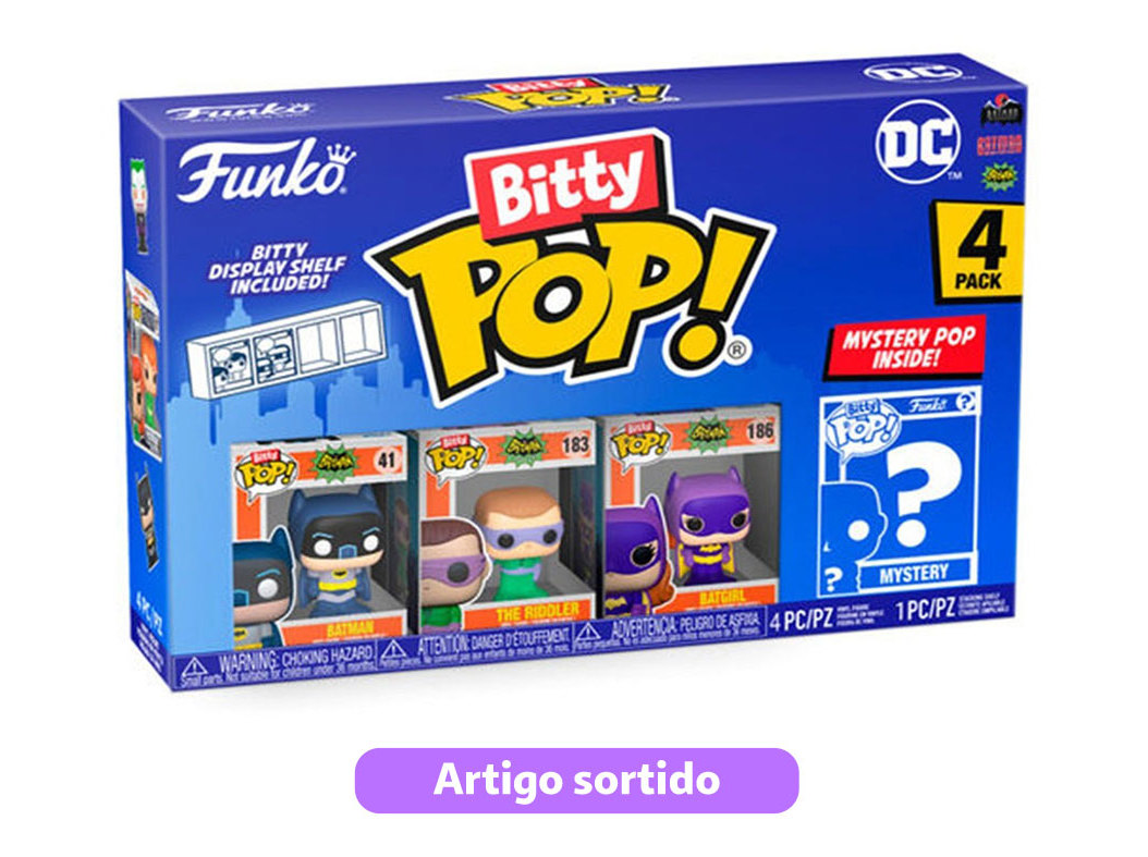 BITTY POP! DC BATGRIL 4PK FUNKO MODELOS SORTIDOS