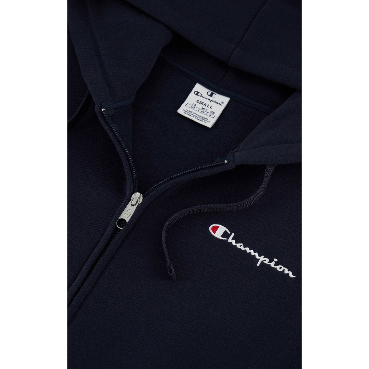 Champion Embroidered Small Logo Full Zip Hættetrøje Dame