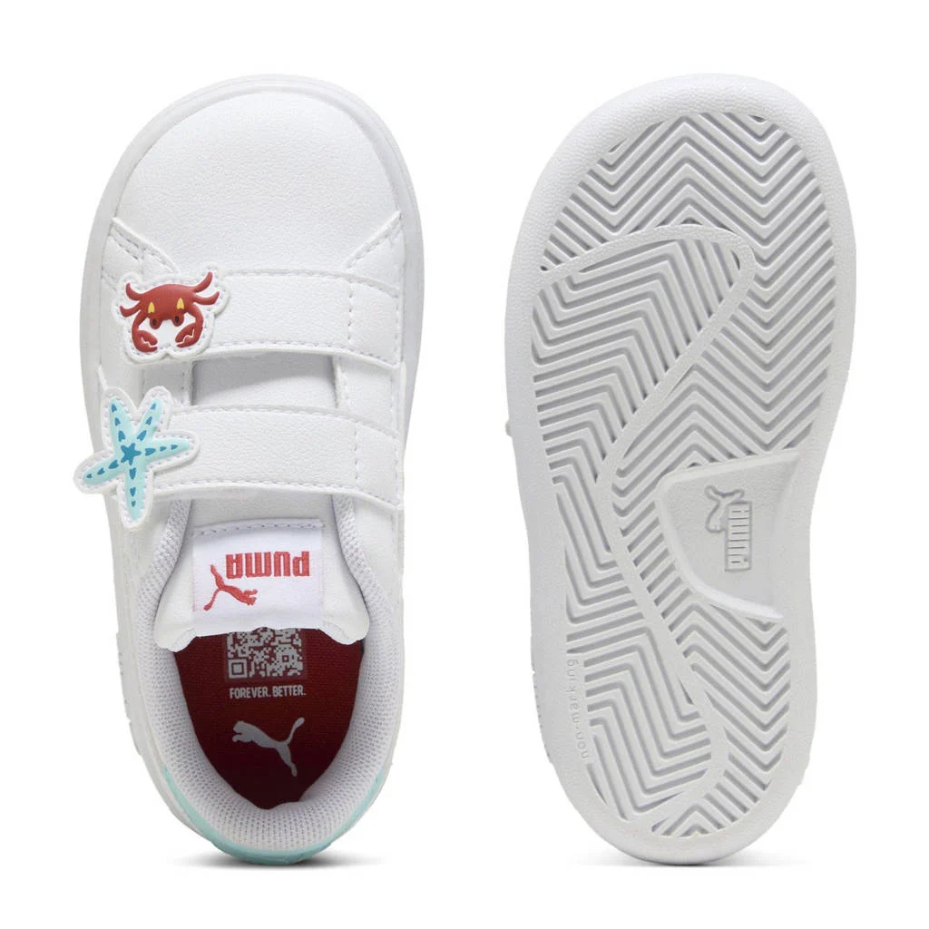 Puma Smash 3.0 Badges Vsneakers wit/lichtblauw/rood