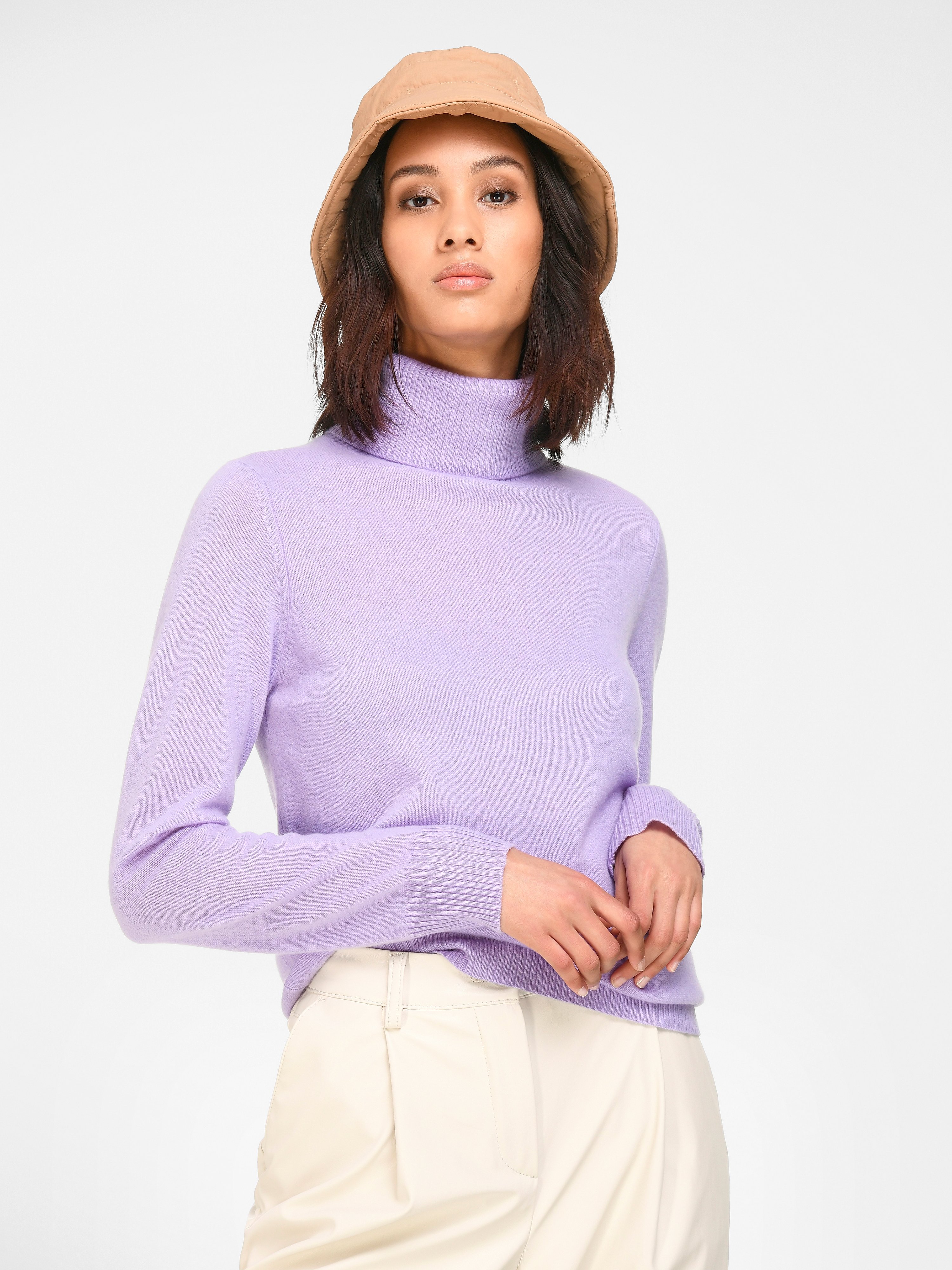 Rollkragen-Pullover aus 100% Premium-Kaschmir