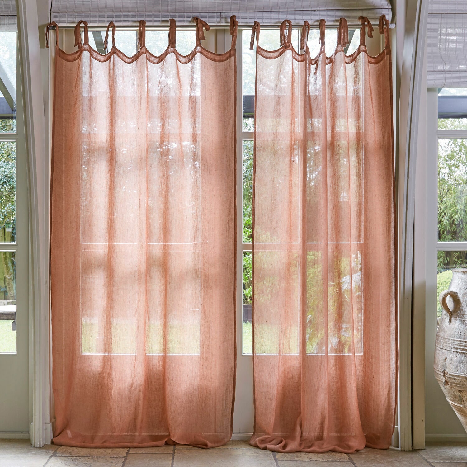 Gardine 2er Set Lyon orange