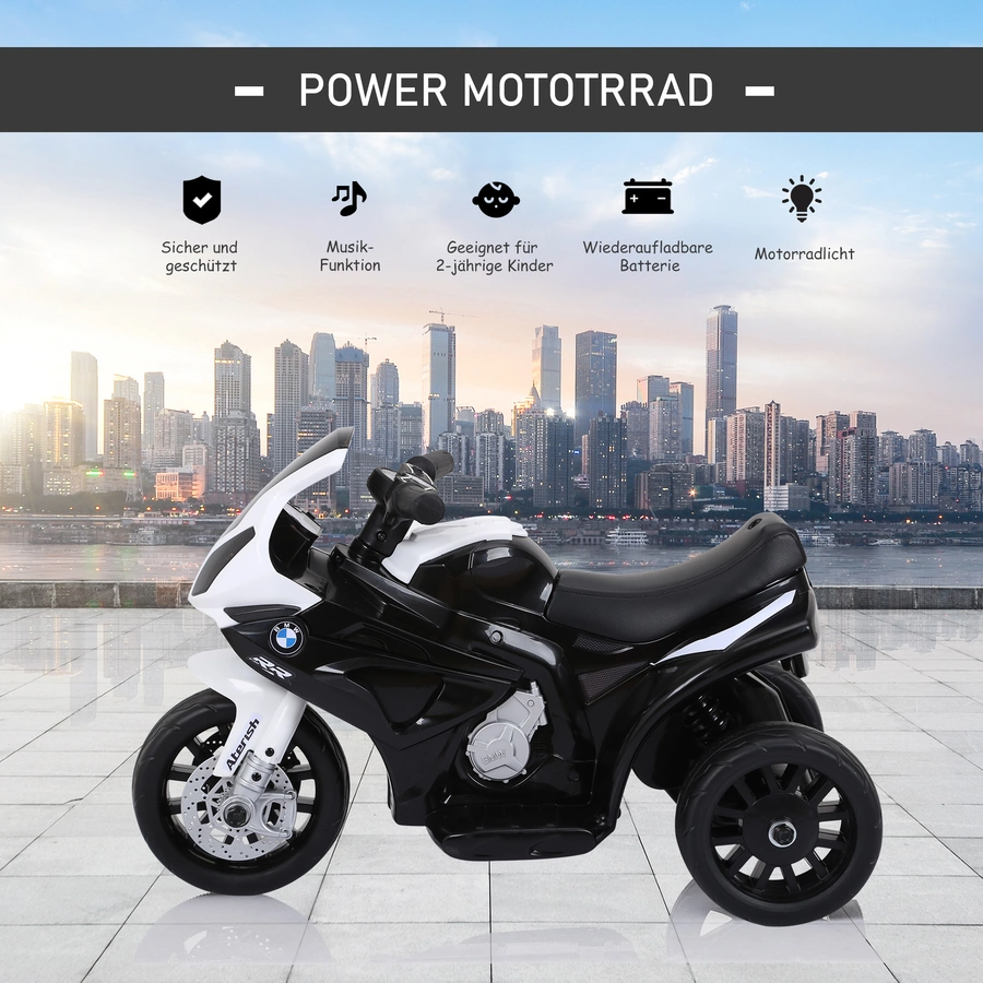 HOMCOM Kindermotorrad BMW S1000RR schwarz