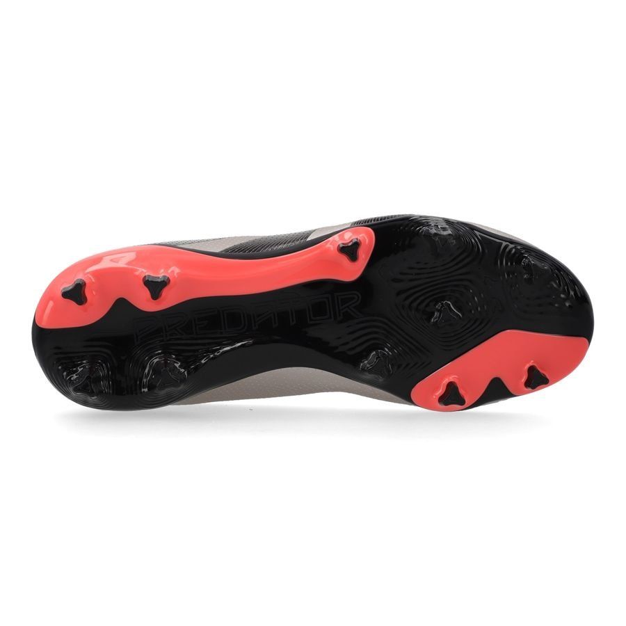 adidas Predator League Laceless FG Vivid Horizon - Argenté/Aurora Black/Turbo Enfant