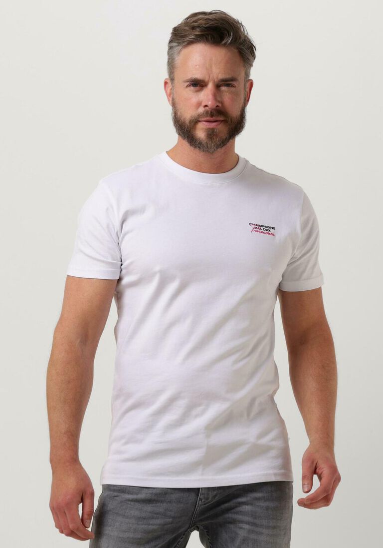 PUREWHITE witte purewhite t-shirt t-shirt with small print on chest