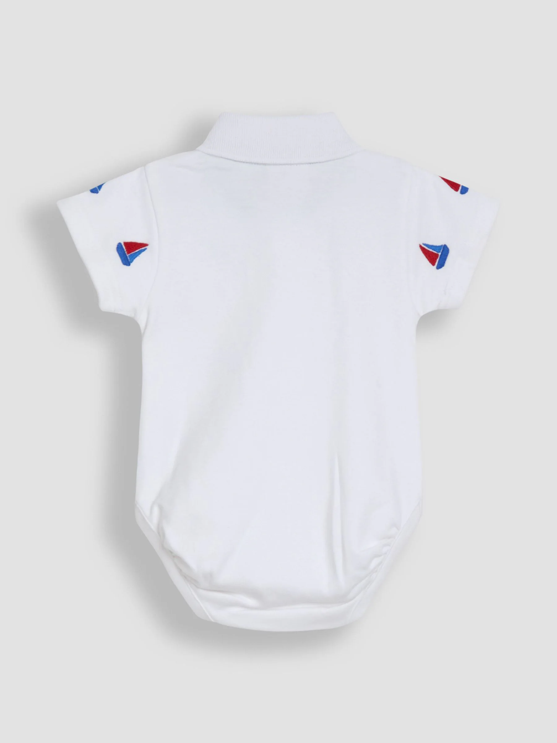 JoJo Maman Bébé Embroidered Polo Shirt Bodysuit
