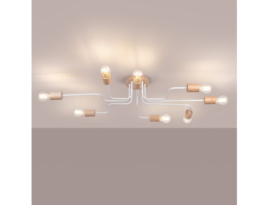SOLLUX LIGHTING - Lustre timbo 8 blanc