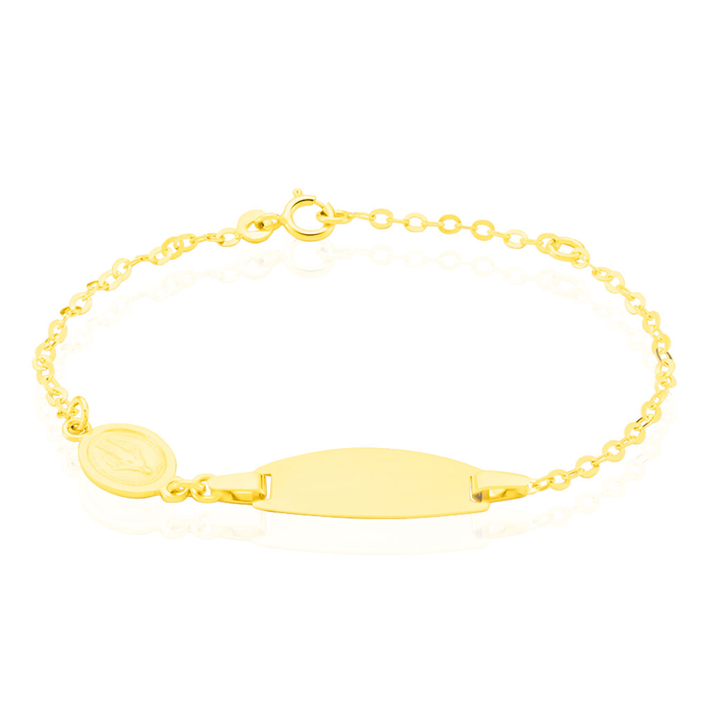 Bracelet Identité Gaspardine Maille Forçat Or Jaune