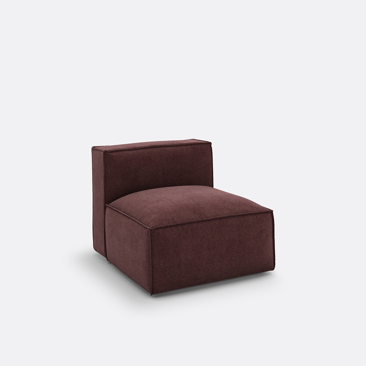 LA REDOUTE INTERIEURS<br>Banco modular em tecido texturizado, Seven