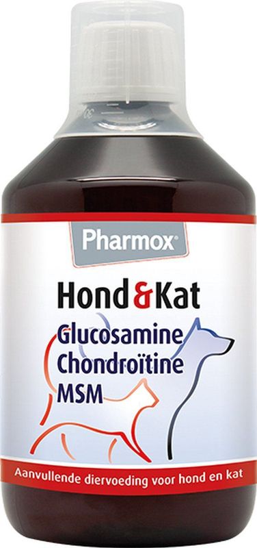 Pharmox Hond & Kat Glucosamine 1000 ml - Belangrijke bouwsteen voor honden en katten - Geschikt voor ieder type hond of kat