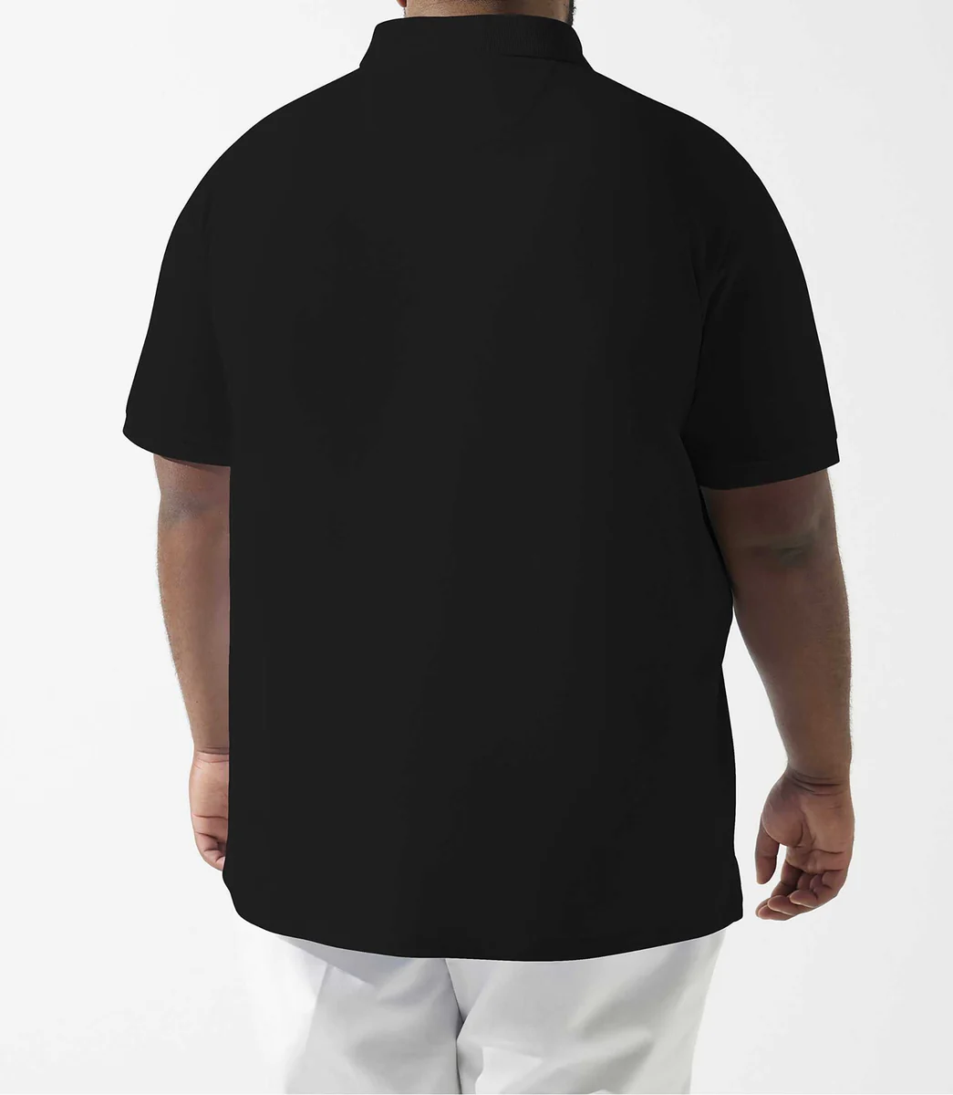 Polo uni noir GREGORBT