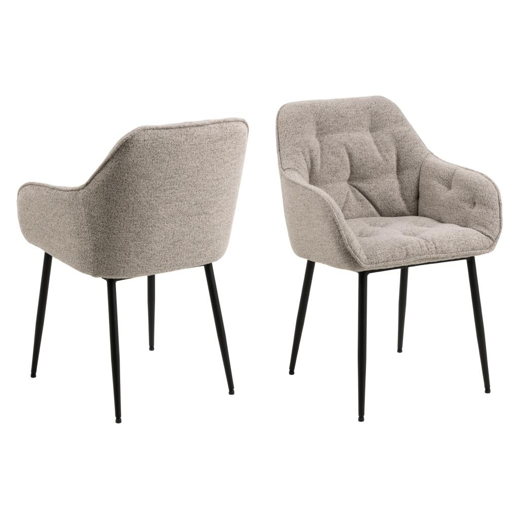 Eetkamerstoel Harstad beige - set van 2