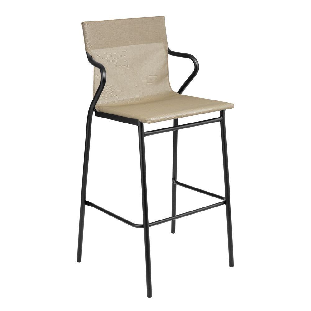 Hoher Sessel mit Großem Sitzkomfort Horizon Batyline® Duo Braun Noisette-Noir