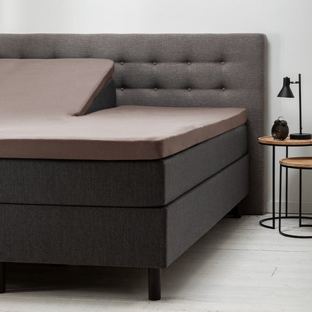 Hoeslaken Comfort Stretch - Splittopper - Taupe