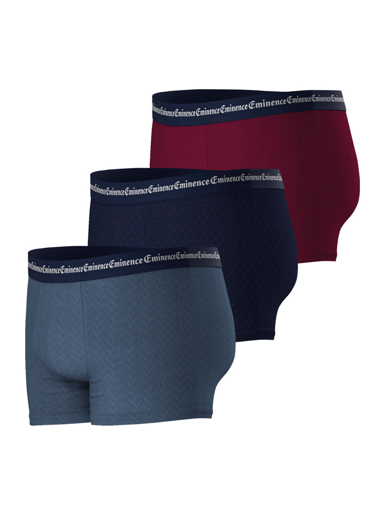 Lot de 3 boxers Business Print