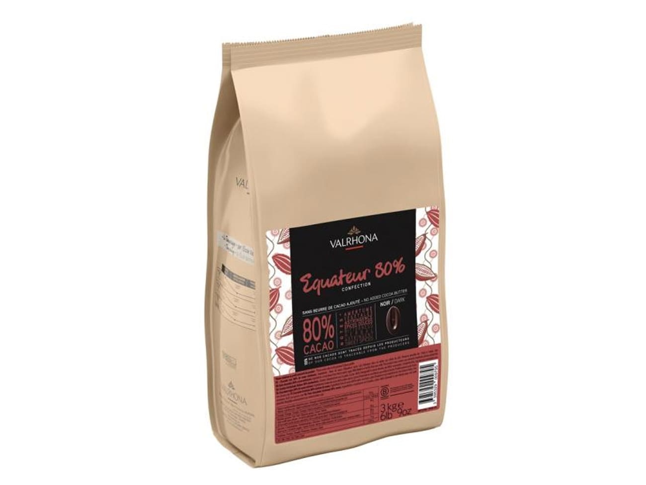 Chocolat noir Équateur 80% - 3 kg - Valrhona