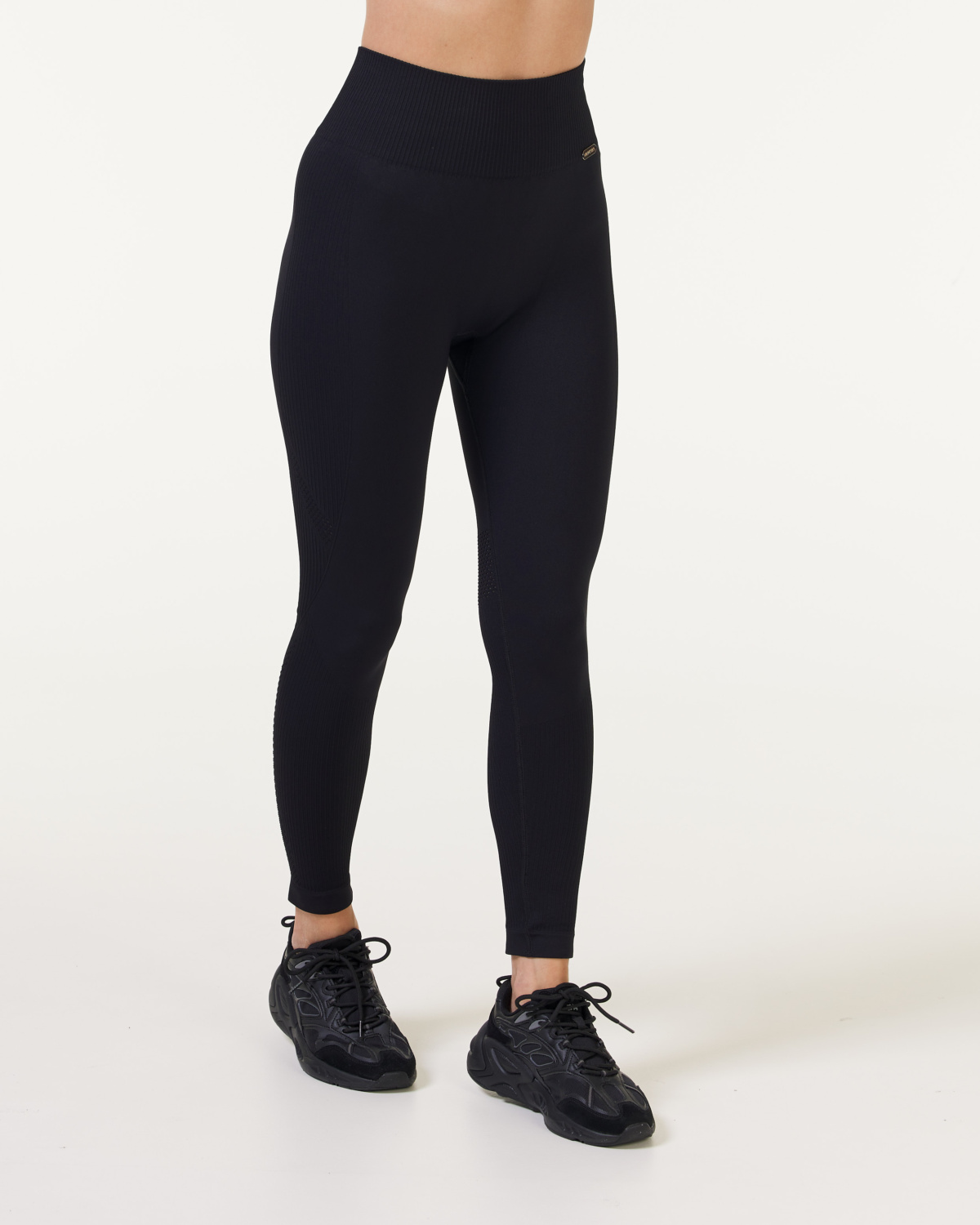 Bumpro Wave Seamless Mesh Tights Black