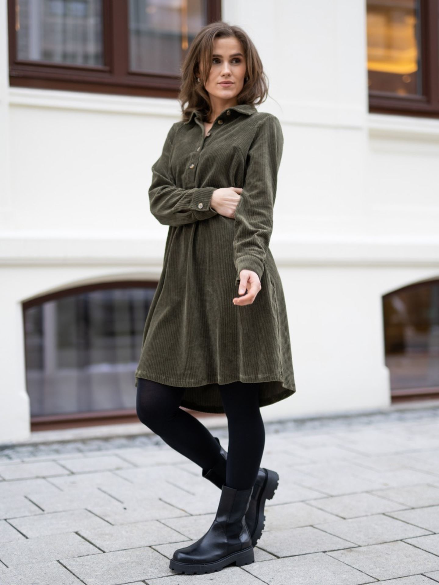 Ane Florina Long Sleeve Dress