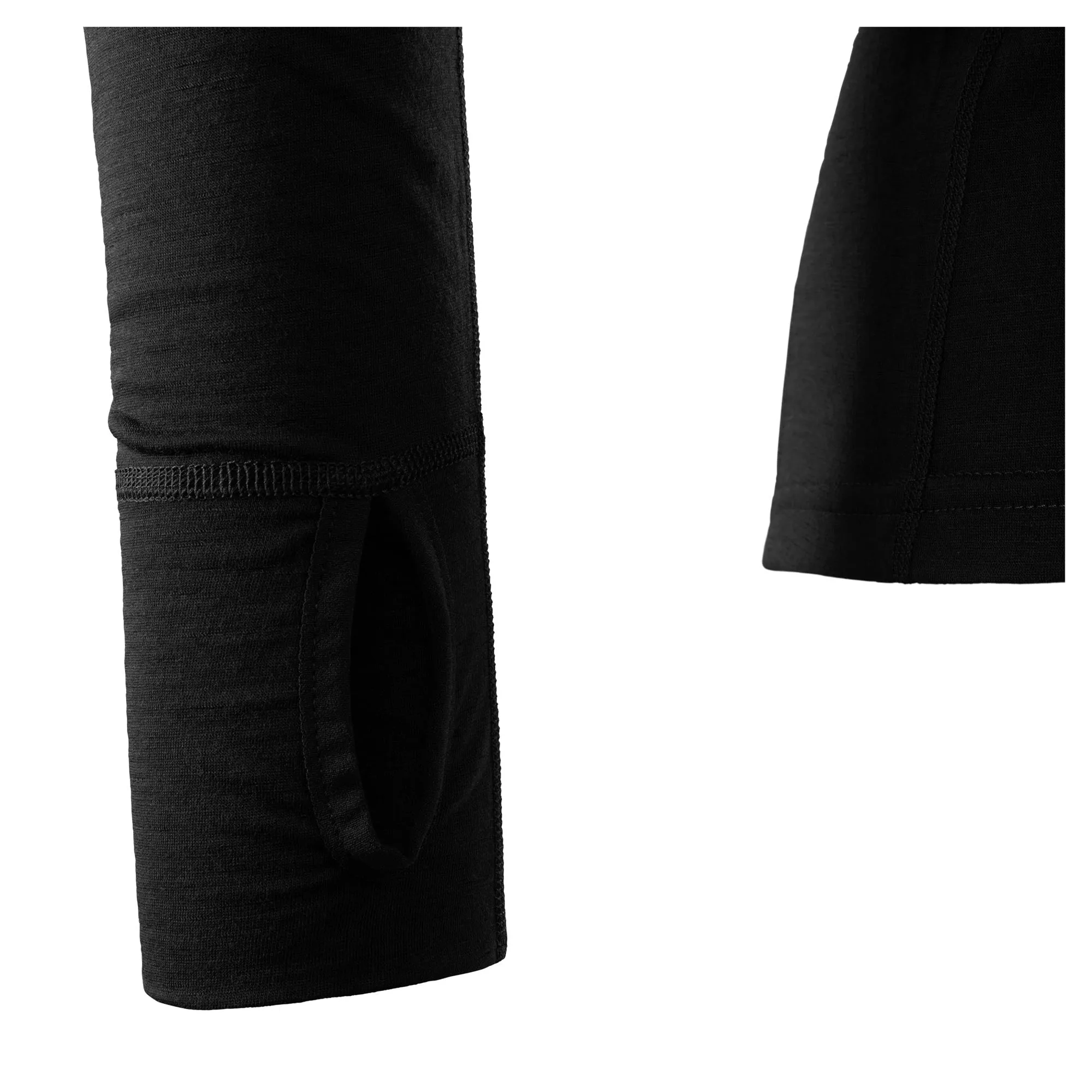 Aclima -  Aclima Pullover LightWool Zip Shirt jet black