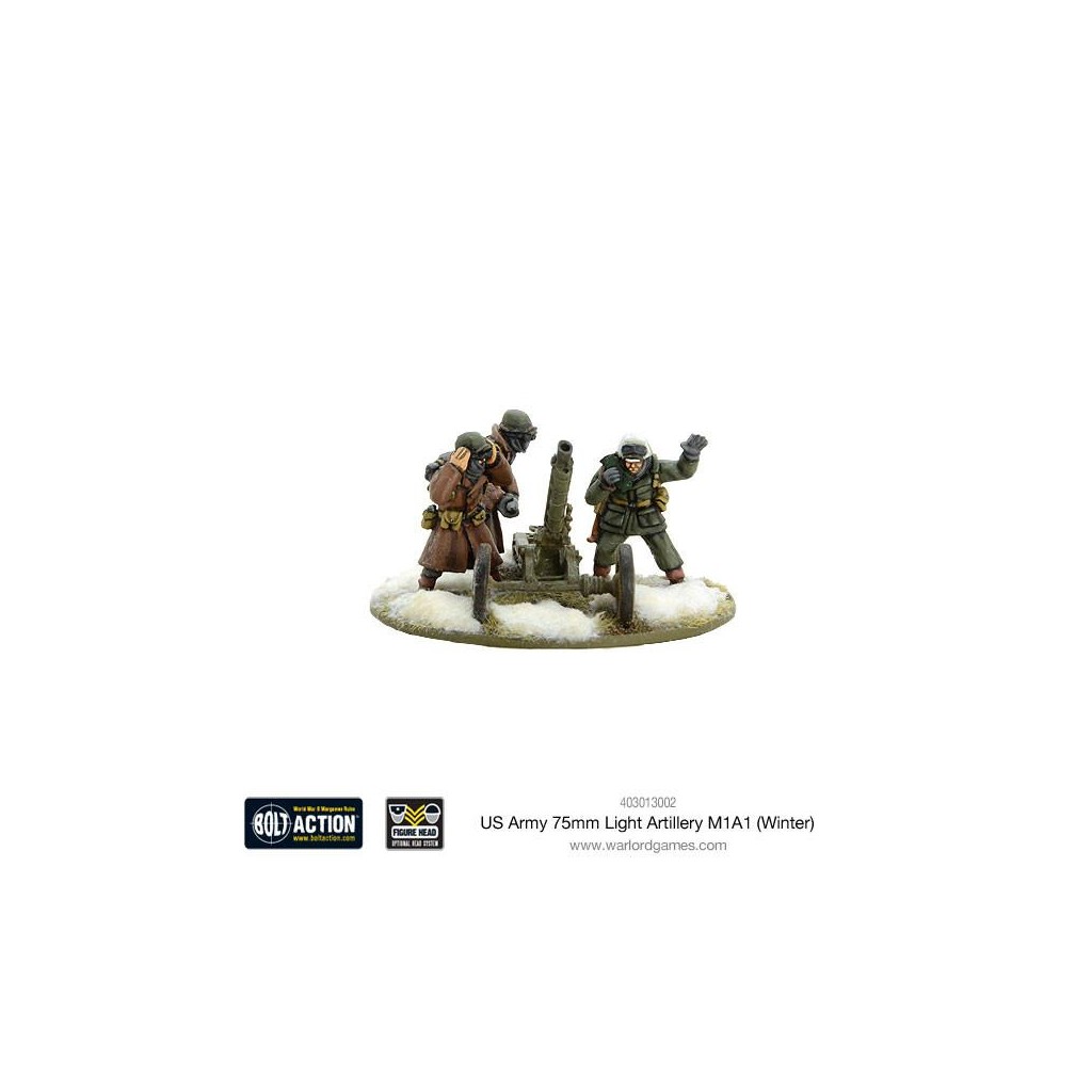 Bolt Action - US Army 75mm Light Artillery M1A1 (Winter)