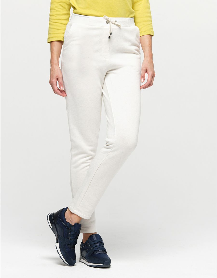 Pantalon jogging écru