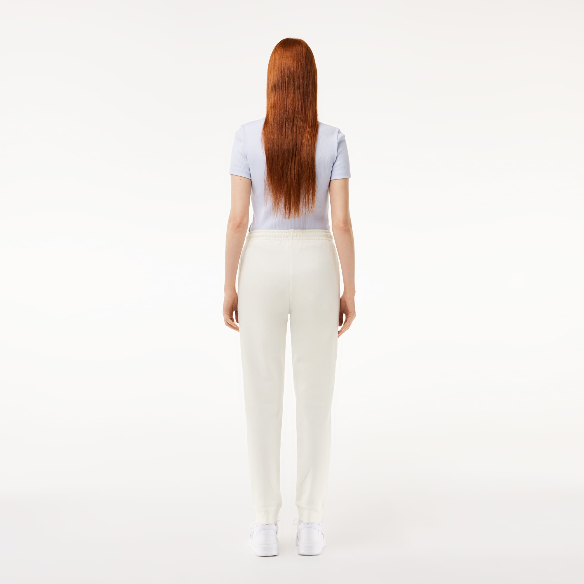 Pantalon de survêtement Jogger femme Lacoste en molleton Pantalons de survêtement - Blanc - Lacoste - Femme