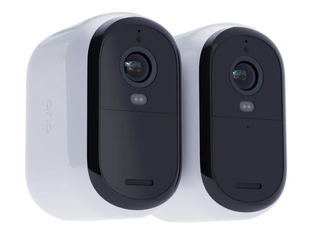 Arlo Essential XL - 2nd Generation - netværksovervågningskamera - indendørs, udendørs - vejrfast - farve (Dag/nat) - 2 MP - 1920 x 1080 - 1080p, 720p - audio - trådløs - WiFi (pakke med 2)