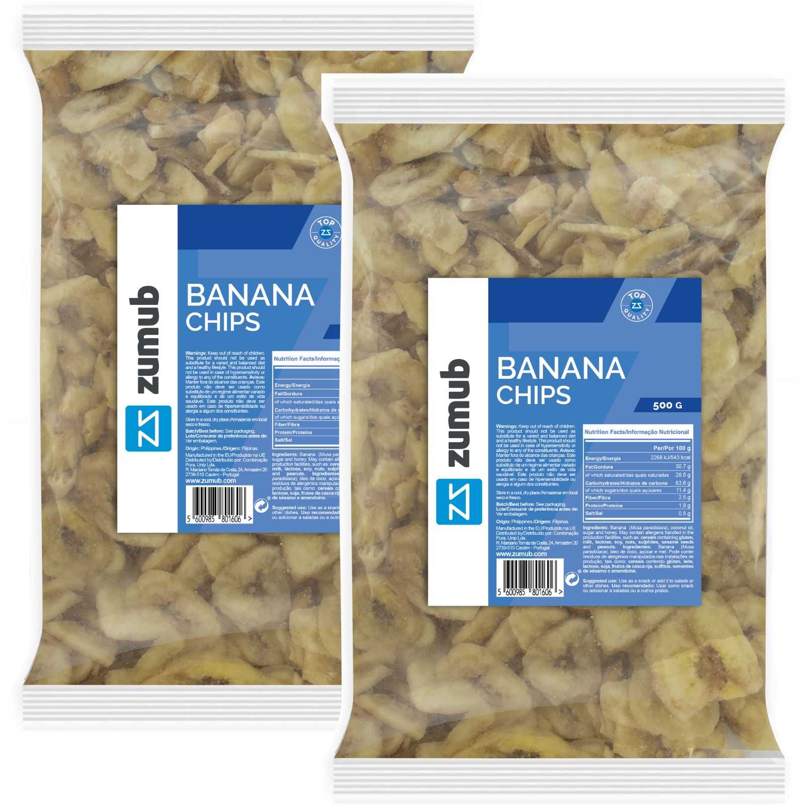 Chips de banana Zumub 125g