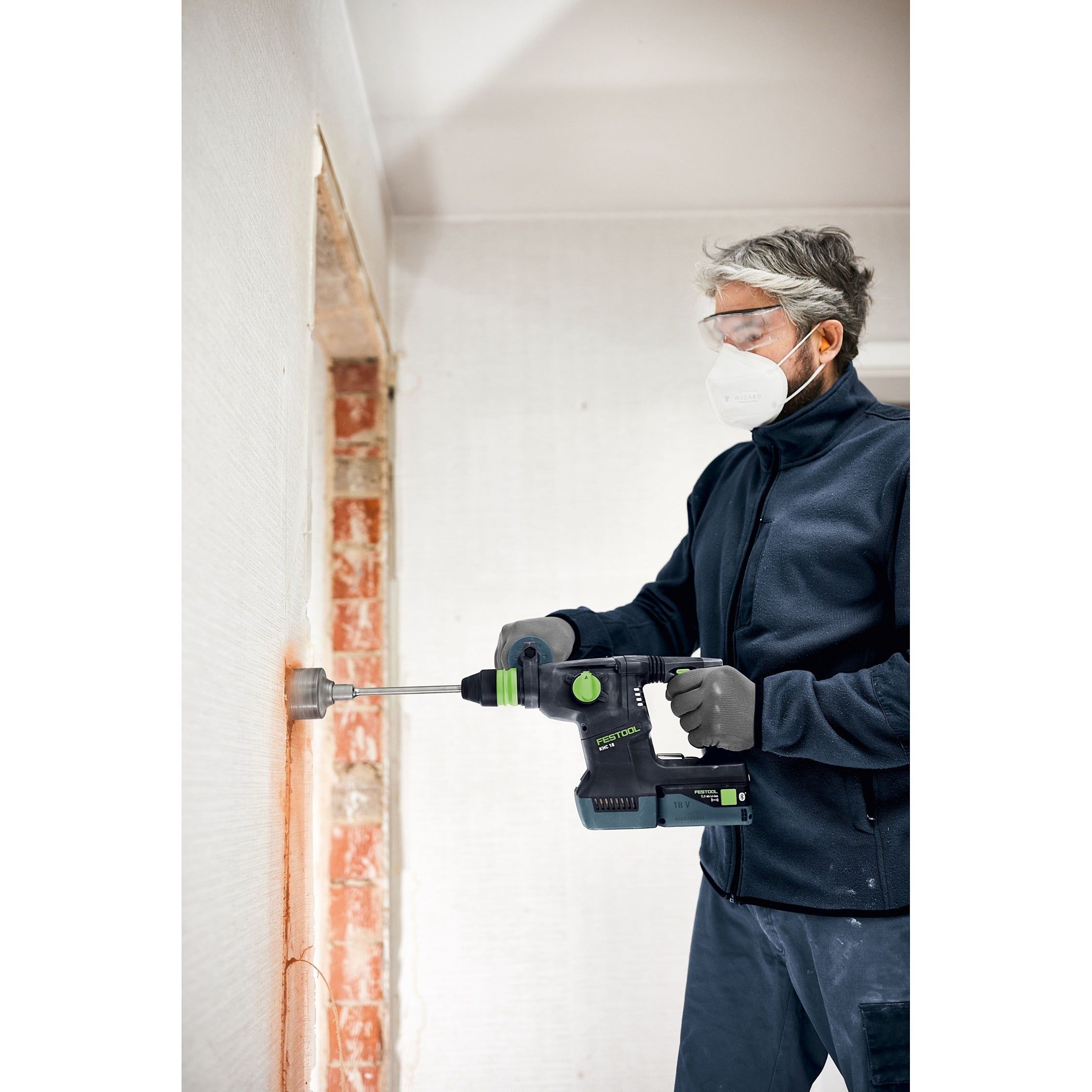 Festool KHC 18 5,0 EBI-Plus Accu combihamer SDS-Plus 2,6J   snelwisselboorkop 18V 5.0Ah in Systainer - 577448