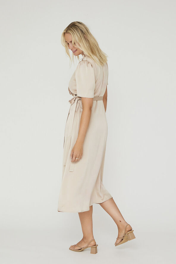 A-VIEW Peony 3/4 sleeve dress Sand