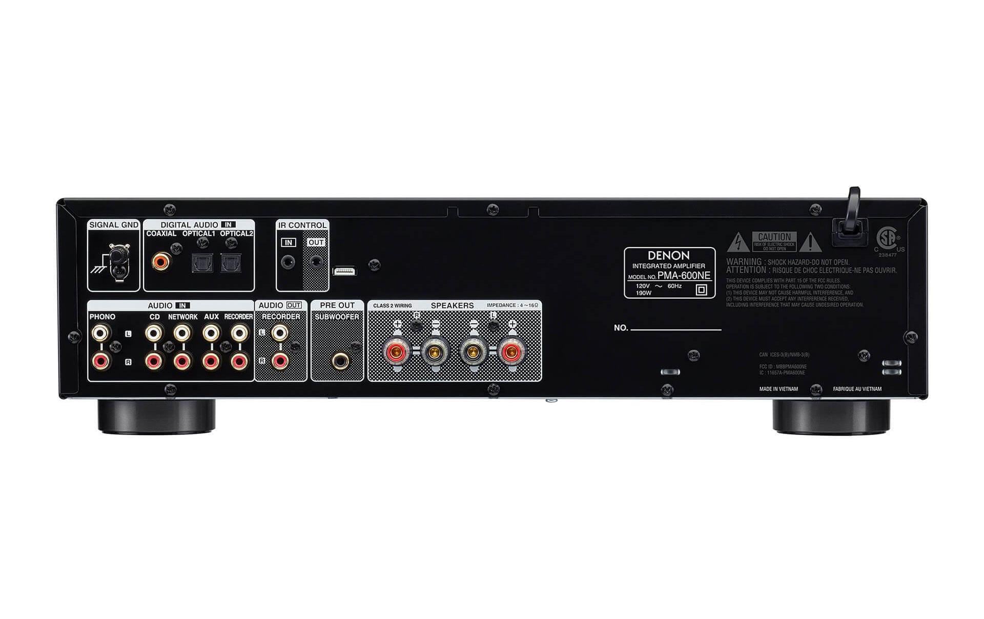 Stereo-Verstärker PMA-600NE Schwarz; Silber<br>Vollverstärker mit 70W Leistung pro Kanal und Bluetooth-Unterstützung