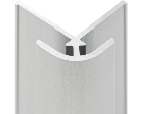 Decodesign hoekverbinder, naturel aluminium D1901221 01 210