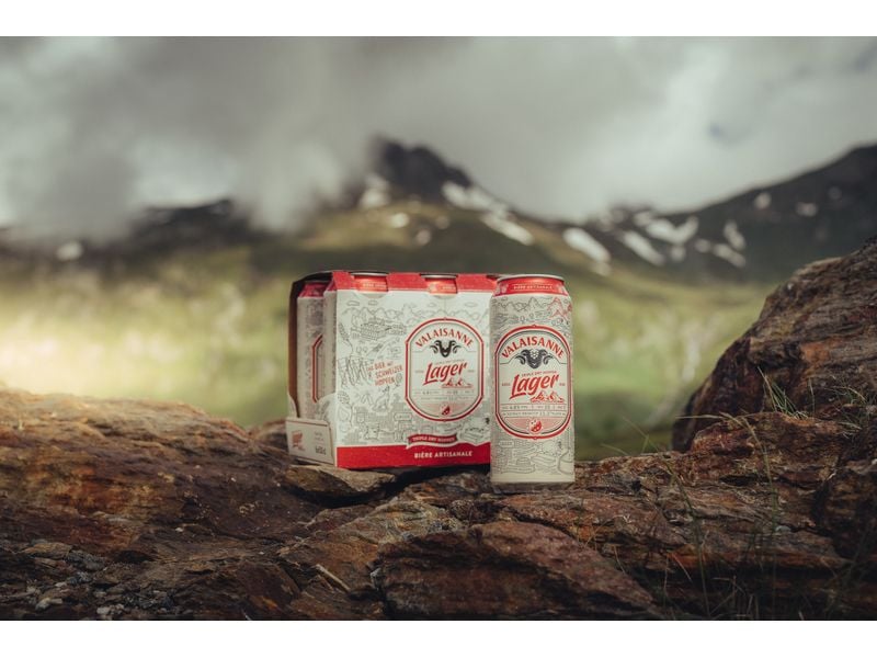 Valaisanne Lager Bier 6 x 0.5 l Würziges Schweizer Lagerbier