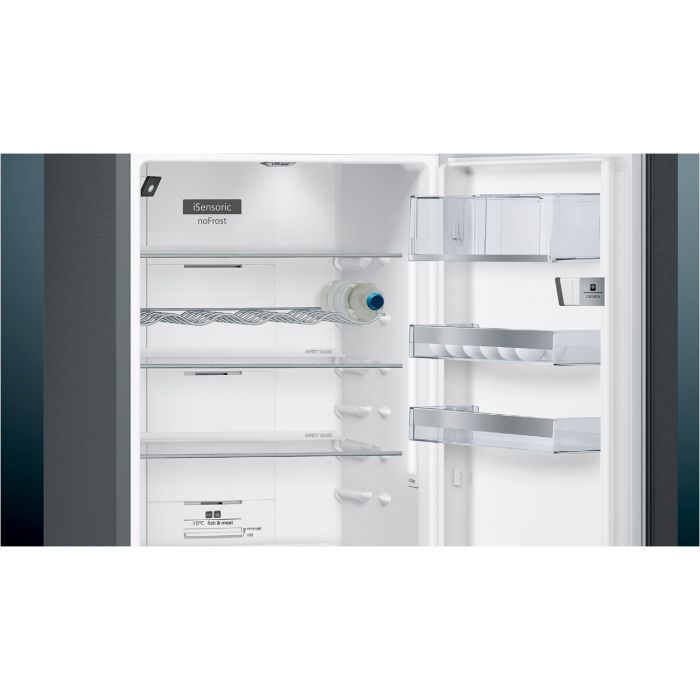 Siemens Kühl-Gefrier-Kombination iQ500 KG39NHXEP BlackSteel
