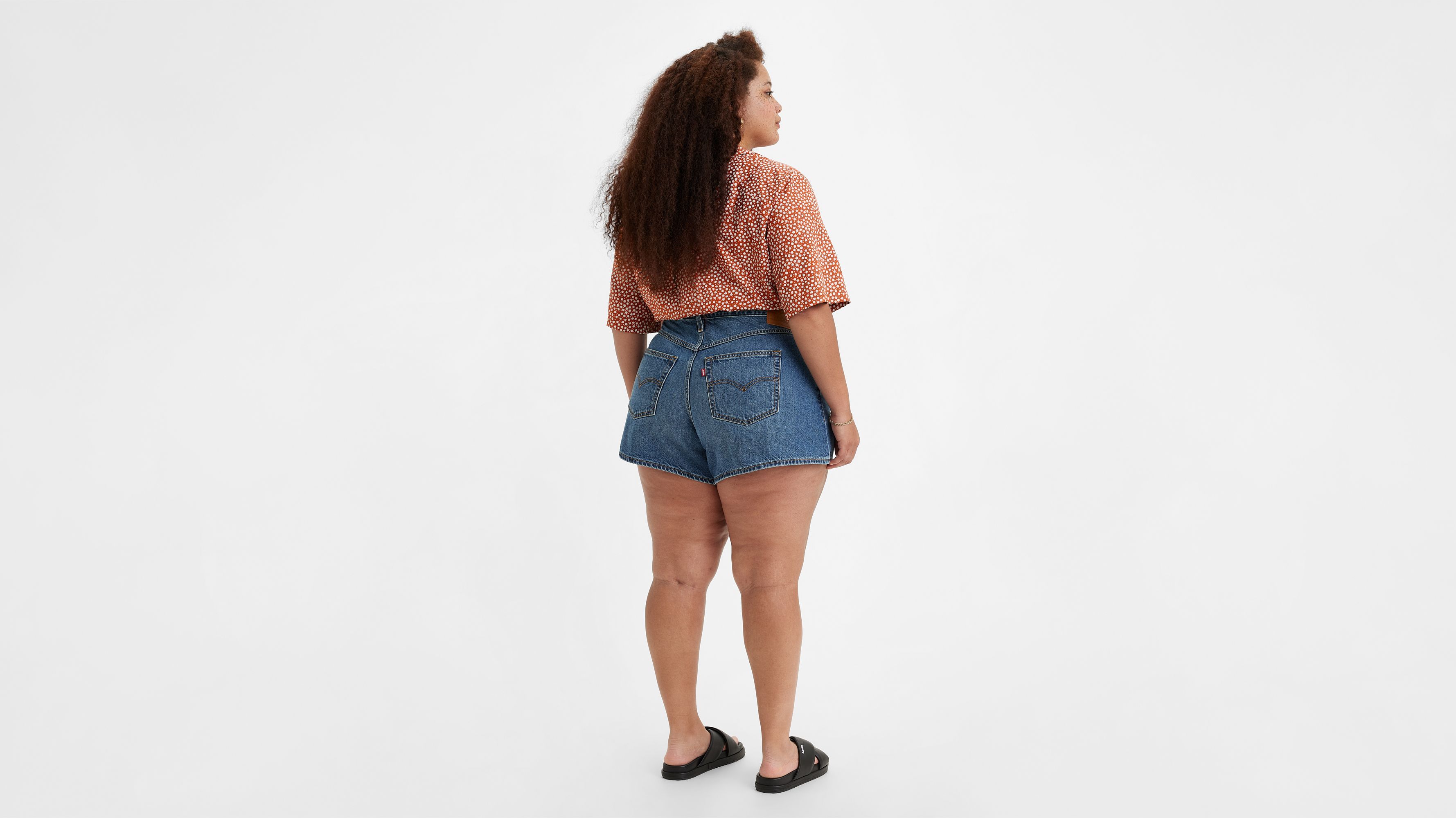Short Mom ’80 (Grandes tailles) - Medium Indigo Worn In - Bleu