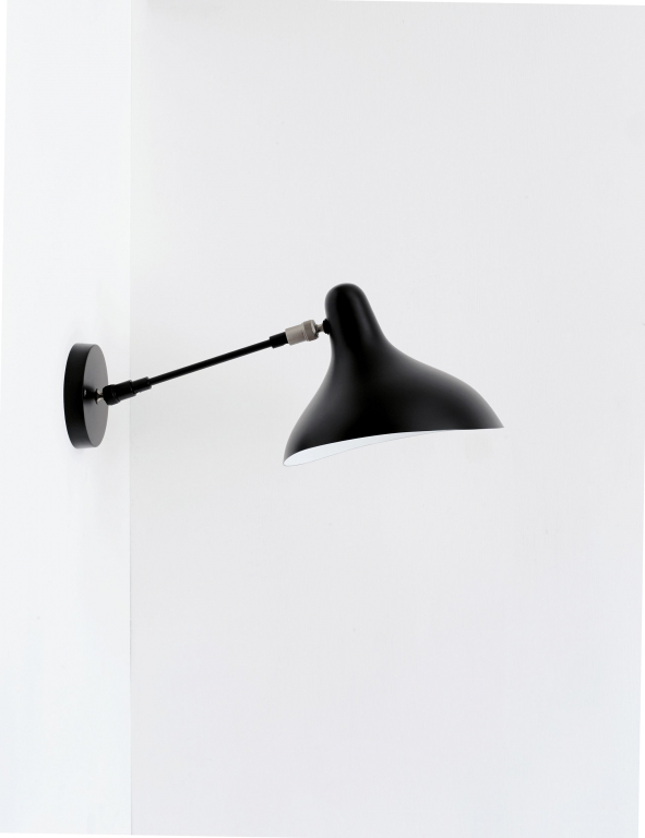 DCW éditions Mantis BS5 wandlamp met switch zwart