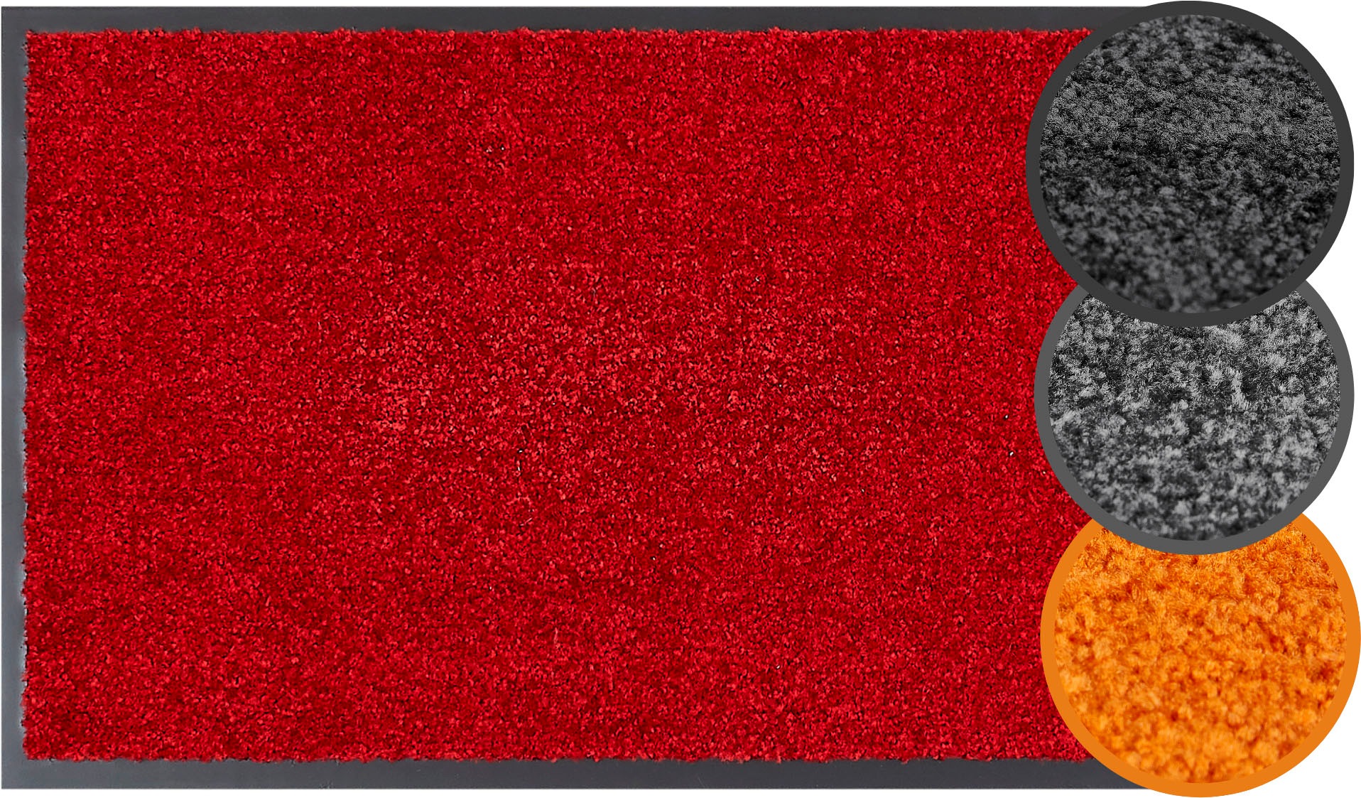 my home Fussmatte »Fresh Step, Made in Belgium« rechteckig 9 mm Höhe für den Eingangsbereich, Uni-Farben, rutschhemmend, robust, waschbar