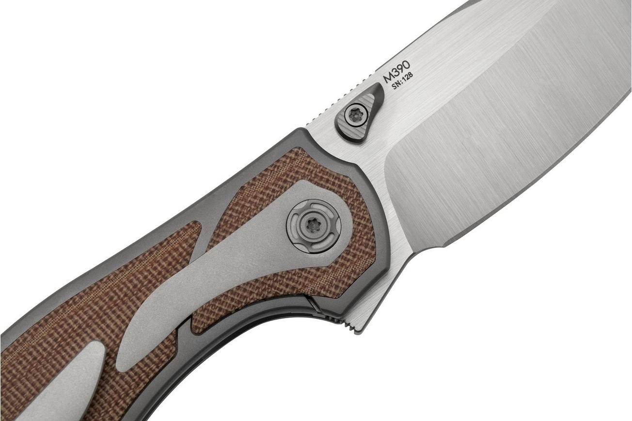 Reate Iron X, IRONX-BM Brown Micarta, Kirby Lambert design