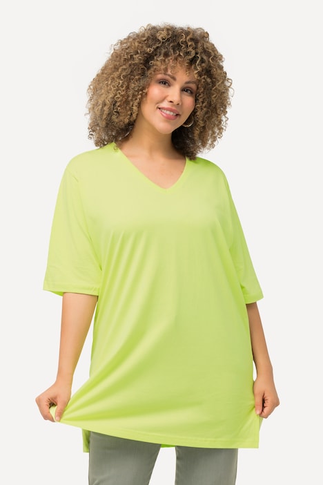 T-Shirt, V-Ausschnitt, Relaxed, Halbarm