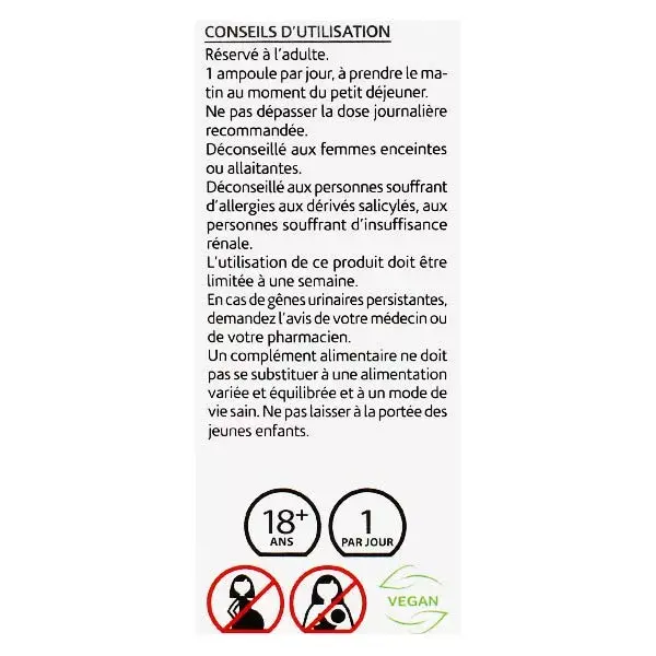 Arkopharma Arkofluides Confort Urinaire Bio 20 ampoules