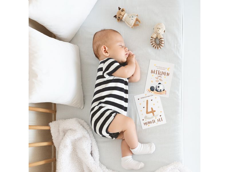 Eulentaler Baby-Meilensteinkarten Boho Meilensteinkarten «Mein erstes Jahr»