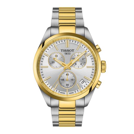 Tissot PR 100 Chronograph T150.417.22.031.00 Herreur, Steel/Silver, 40 mm