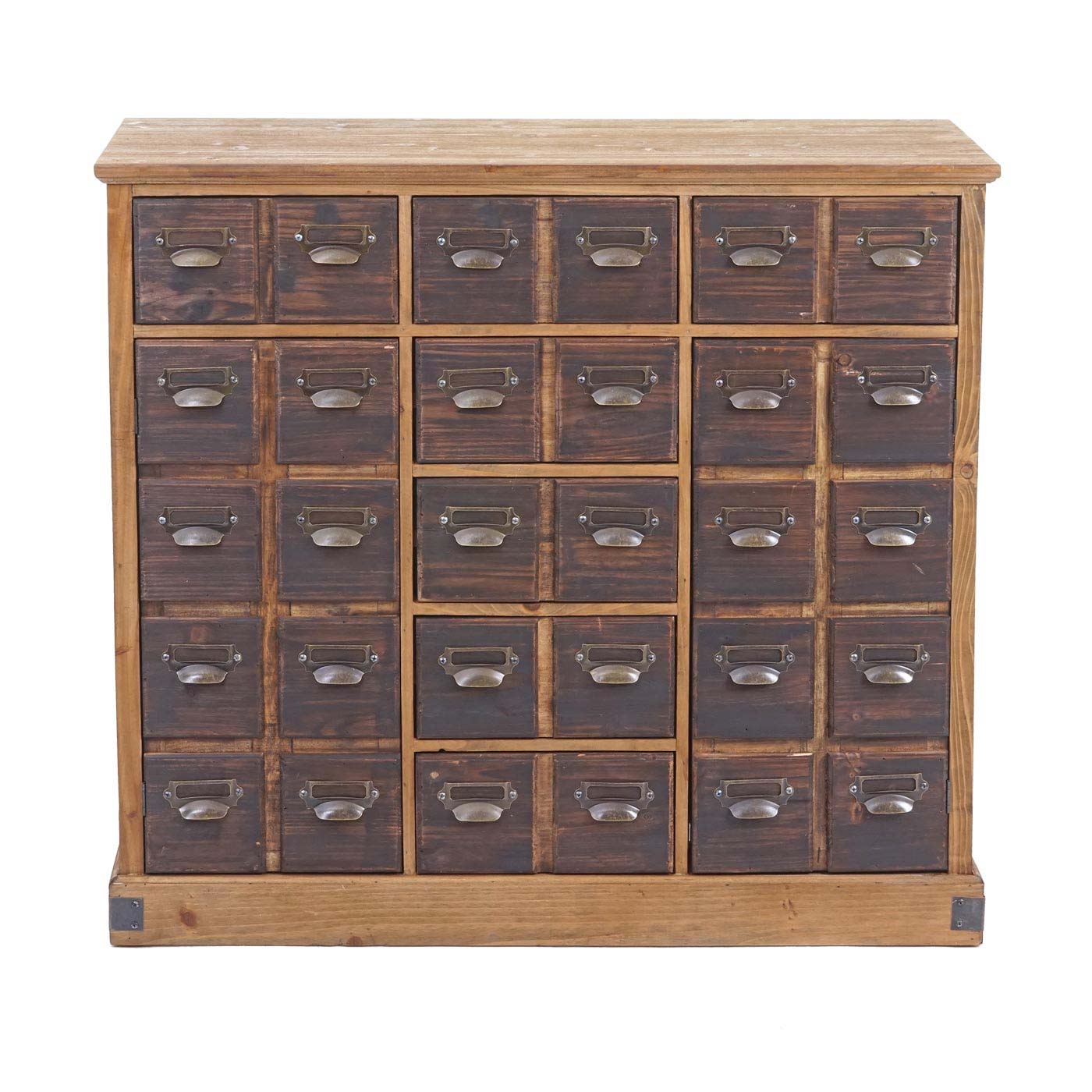Apothekerkommode MCW-F33, Schubladenschrank, Tanne Holz massiv Vintage 90x100x35cm