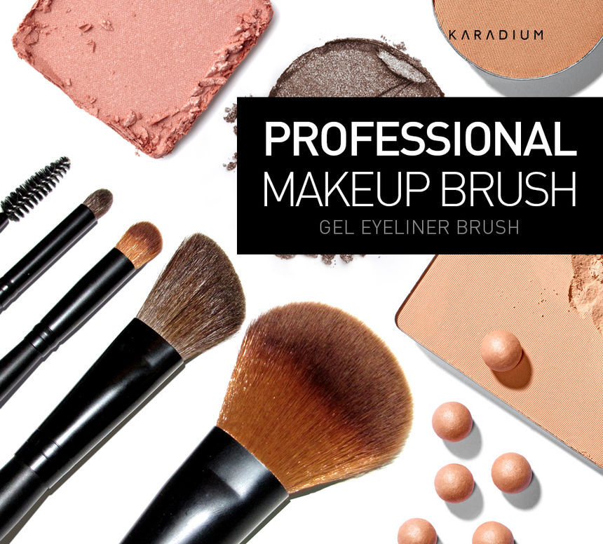 KARADIUM - Professionele make-up gel eyeliner kwast 1 st