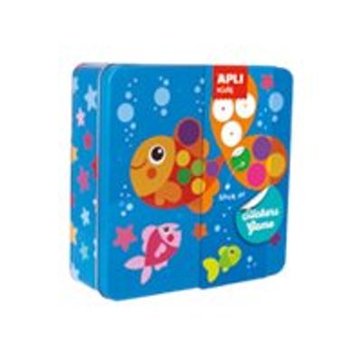 Apli Kids - Boîte métallique jeu de gommettes - poisson