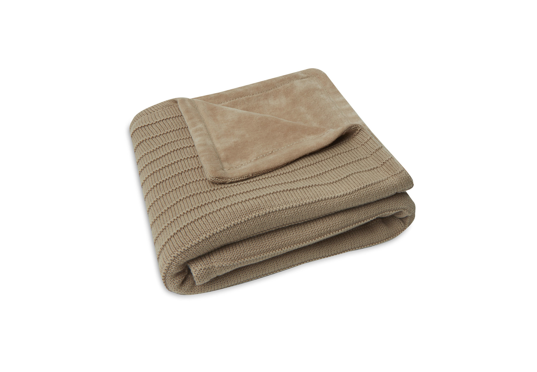 Jollein Jollein wiegdeken Velvet Pure Knit Biscuit