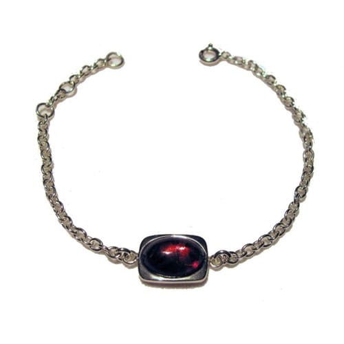 Bracelet ambre argent