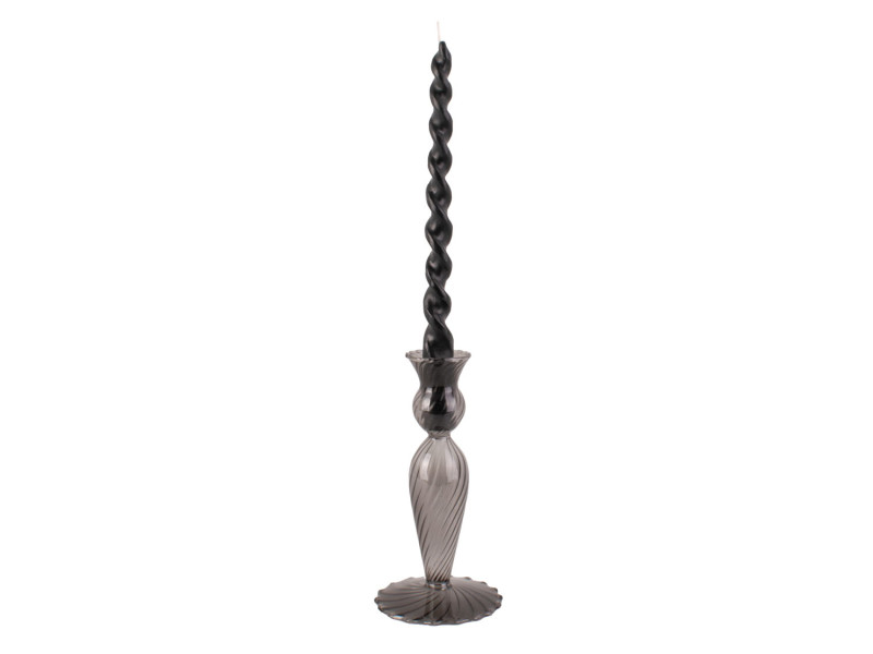 Candle Holder Swirl PT3729BK Black