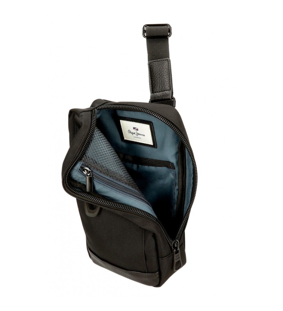 Pepe Jeans Bandolera rionera Leighton negro
